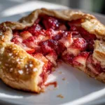 Easy Strawberry Rhubarb Galette
