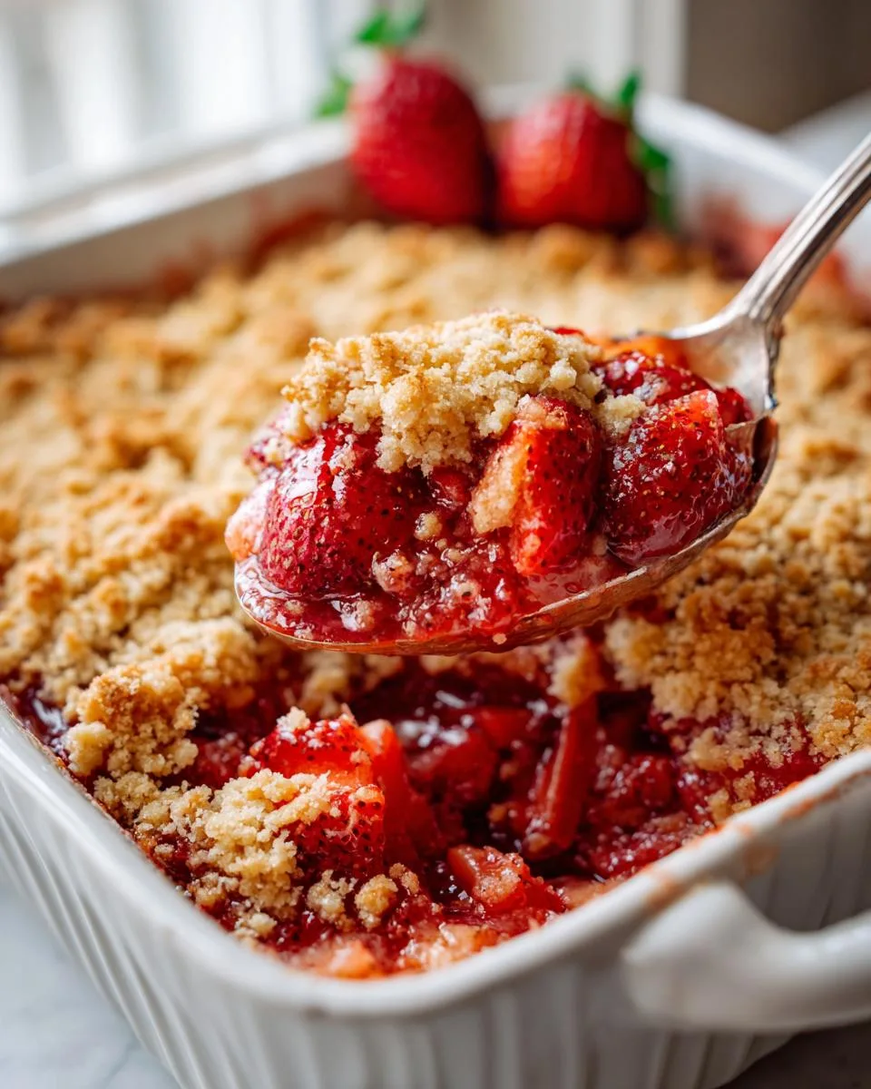 Fresh Strawberry Rhubarb Cobbler - detail 3