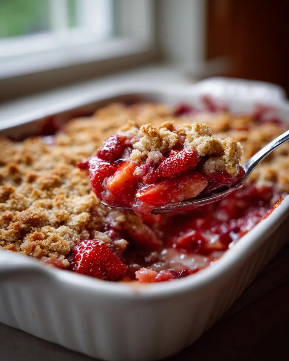 Fresh Strawberry Rhubarb Cobbler - detail 4