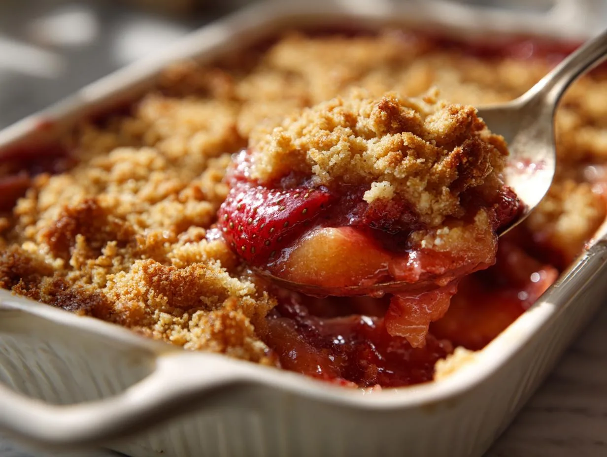 Irresistible Fresh Strawberry Rhubarb Cobbler in 5 Simple Steps