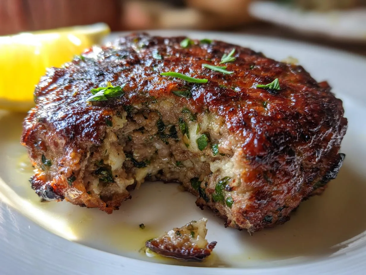 Juicy Greek Bifteki Burger Recipe in 15 Minutes Flat