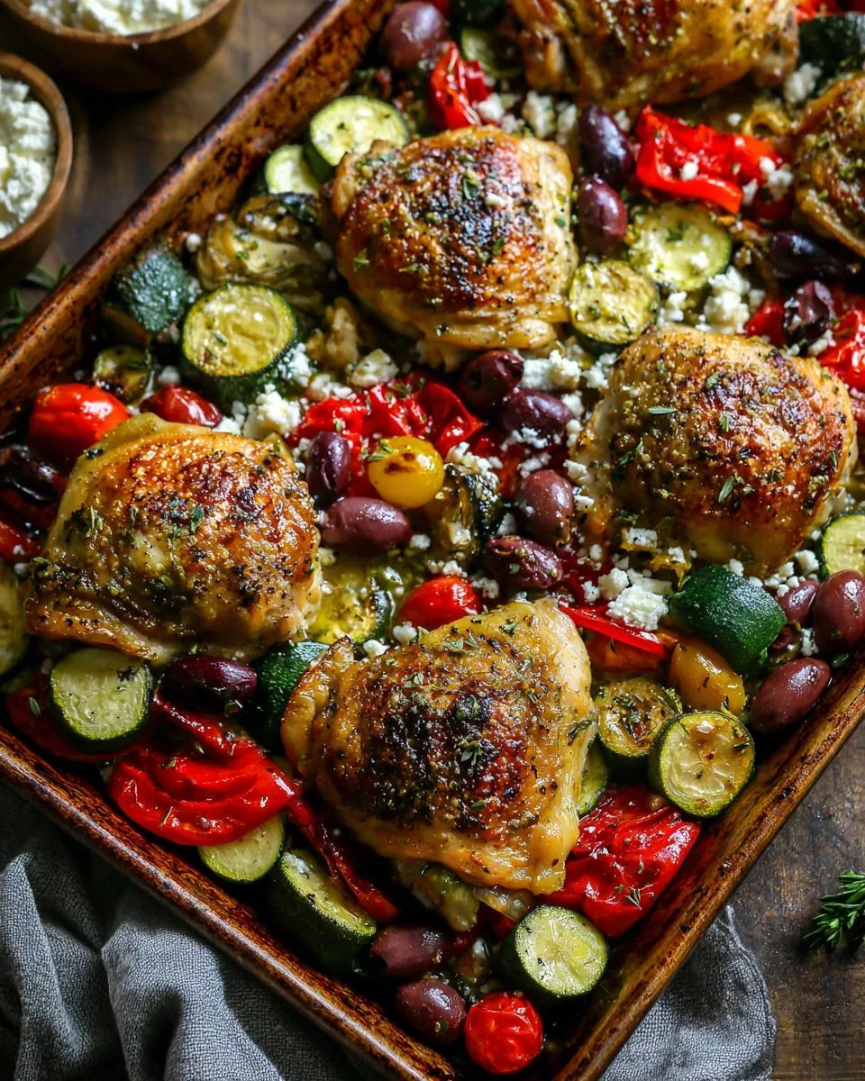 Greek Chicken Sheet Pan Dinner - detail 2