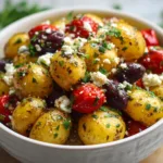 Greek Potato Salad Feta Herbs