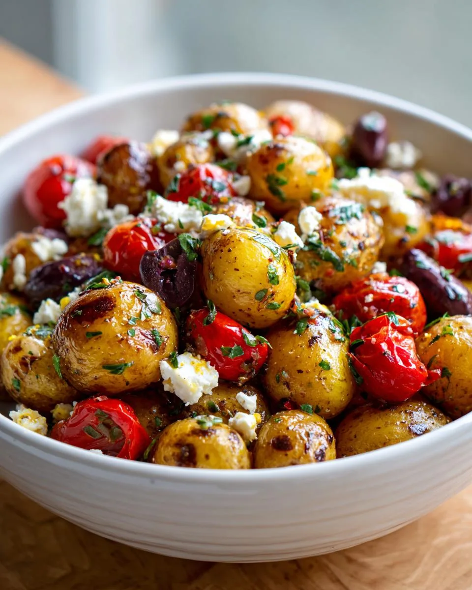 Greek Potato Salad Feta Herbs - detail 3