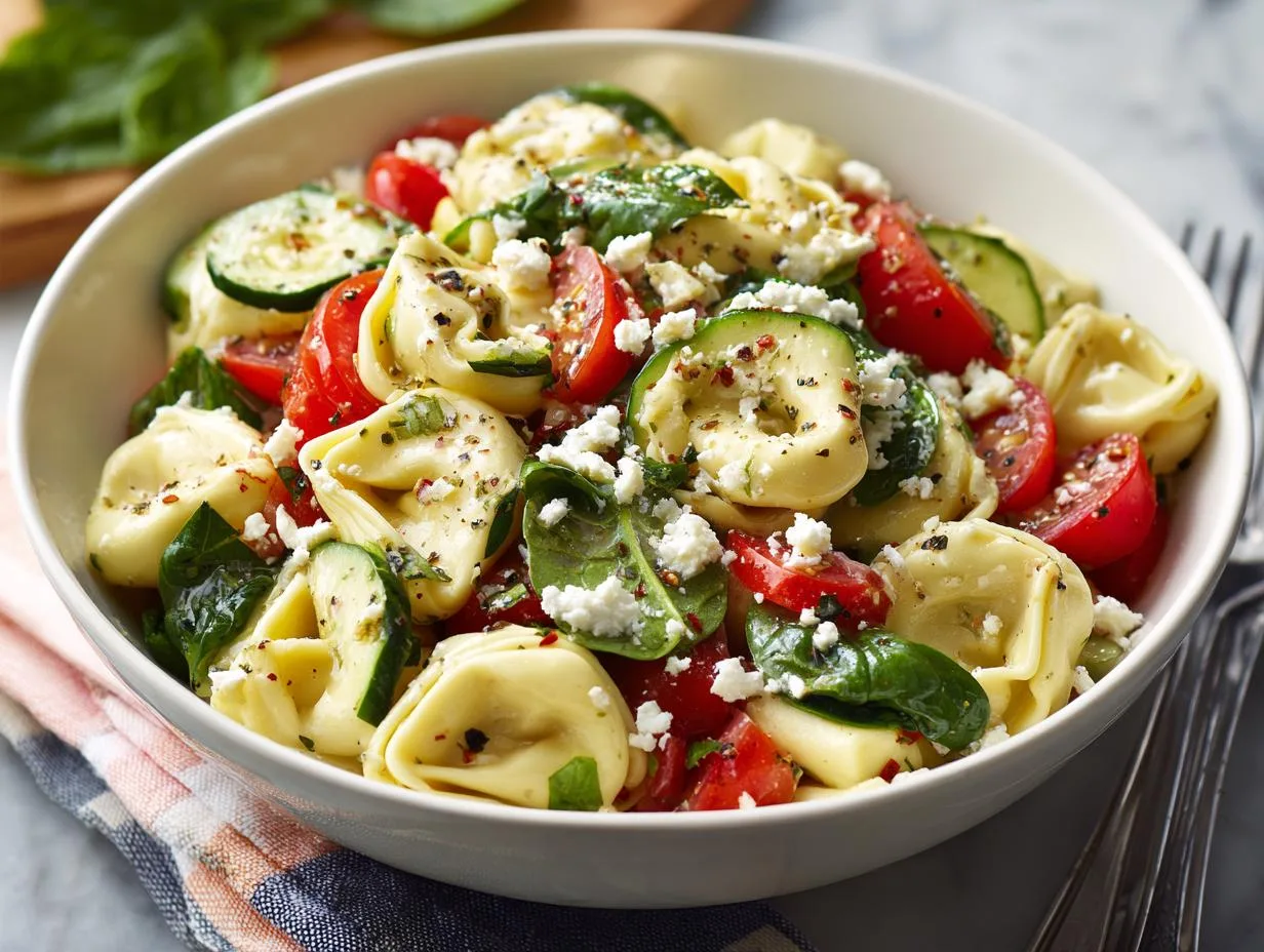 15-Minute Greek Tortellini Pasta Salad That Steals the Show