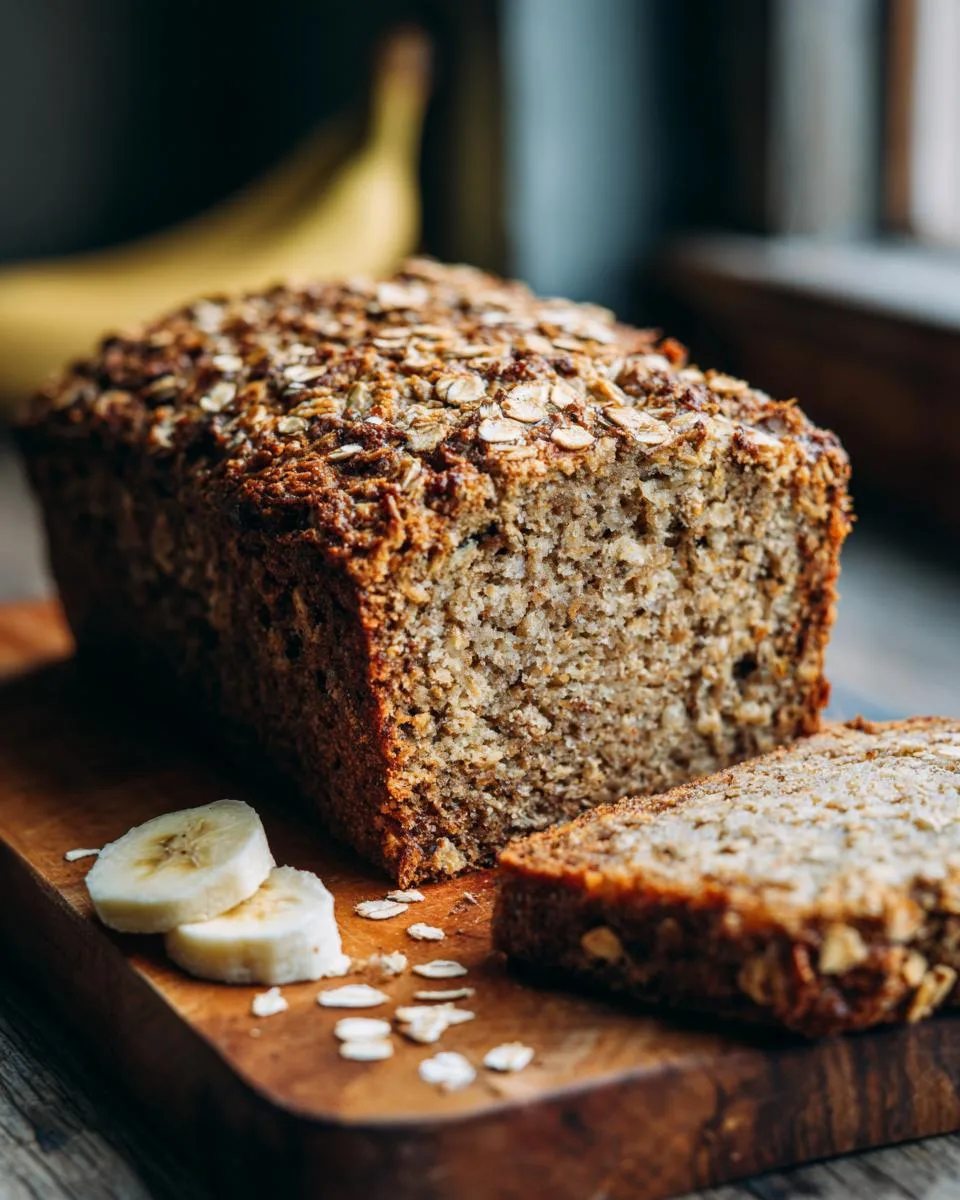 Healthy Banana Oat Bread - detail 1