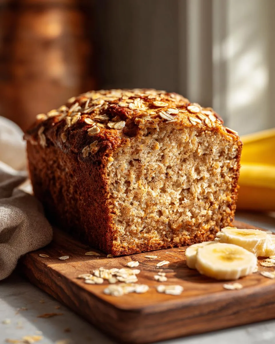 Healthy Banana Oat Bread - detail 3