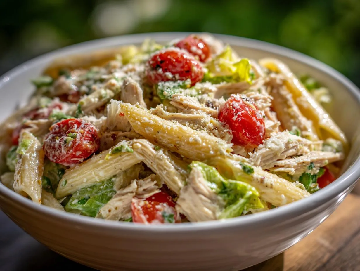 Healthy Chicken Caesar Pasta Salad: 5-Star Flavor in 30 Minutes