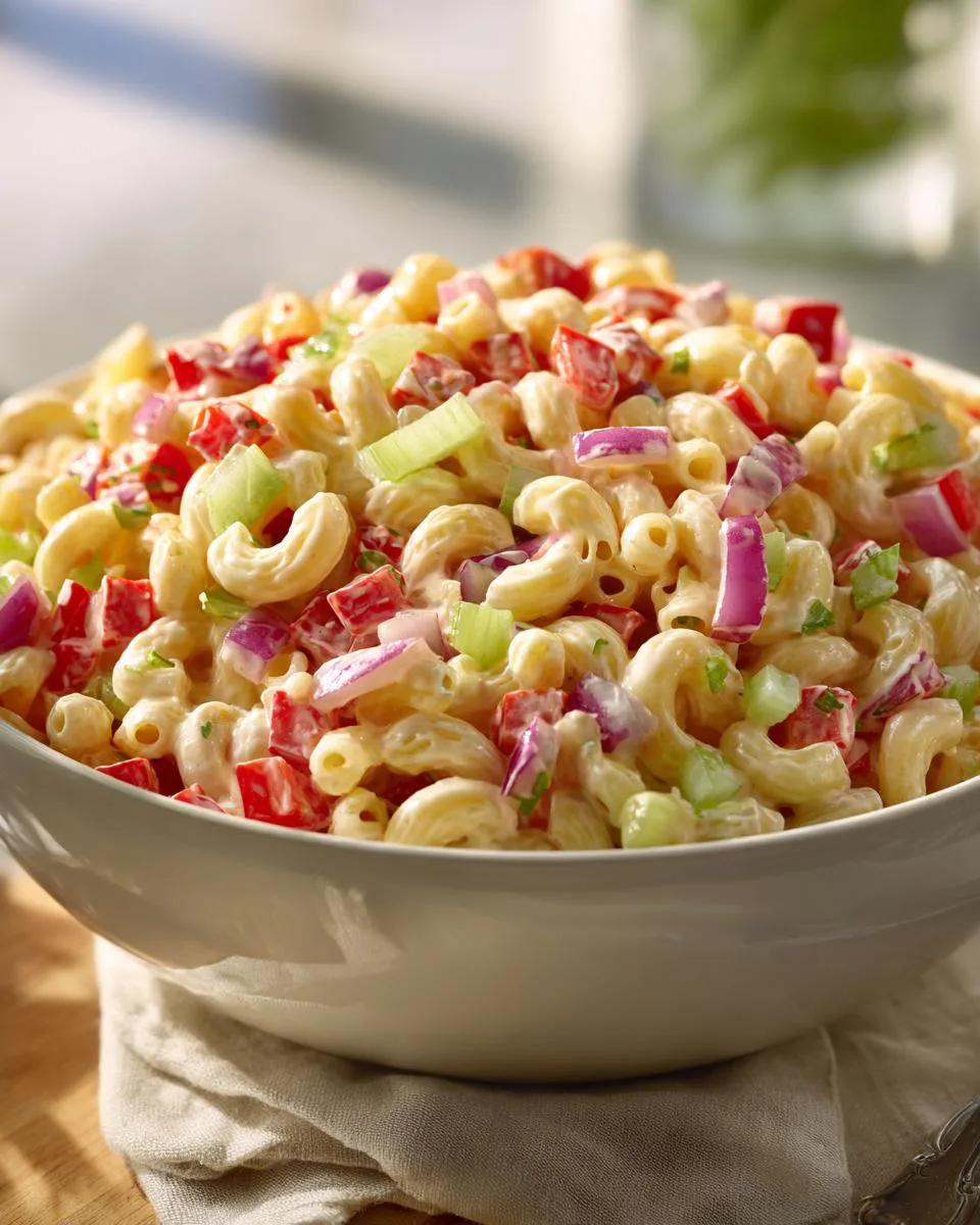 Healthy Classic Macaroni Pasta Salad - detail 4
