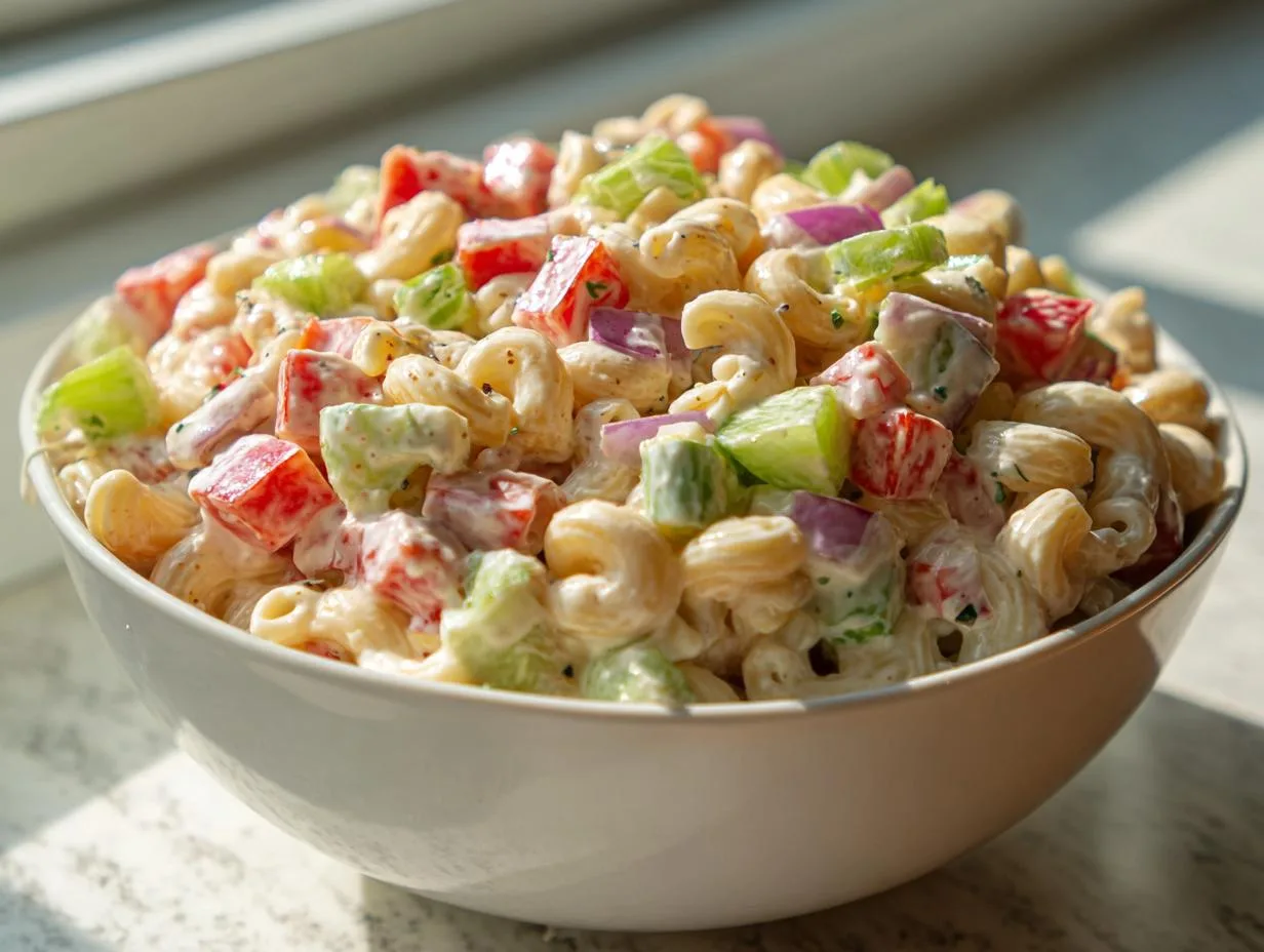 Healthy Classic Macaroni Pasta Salad Everyone Secretly Craves