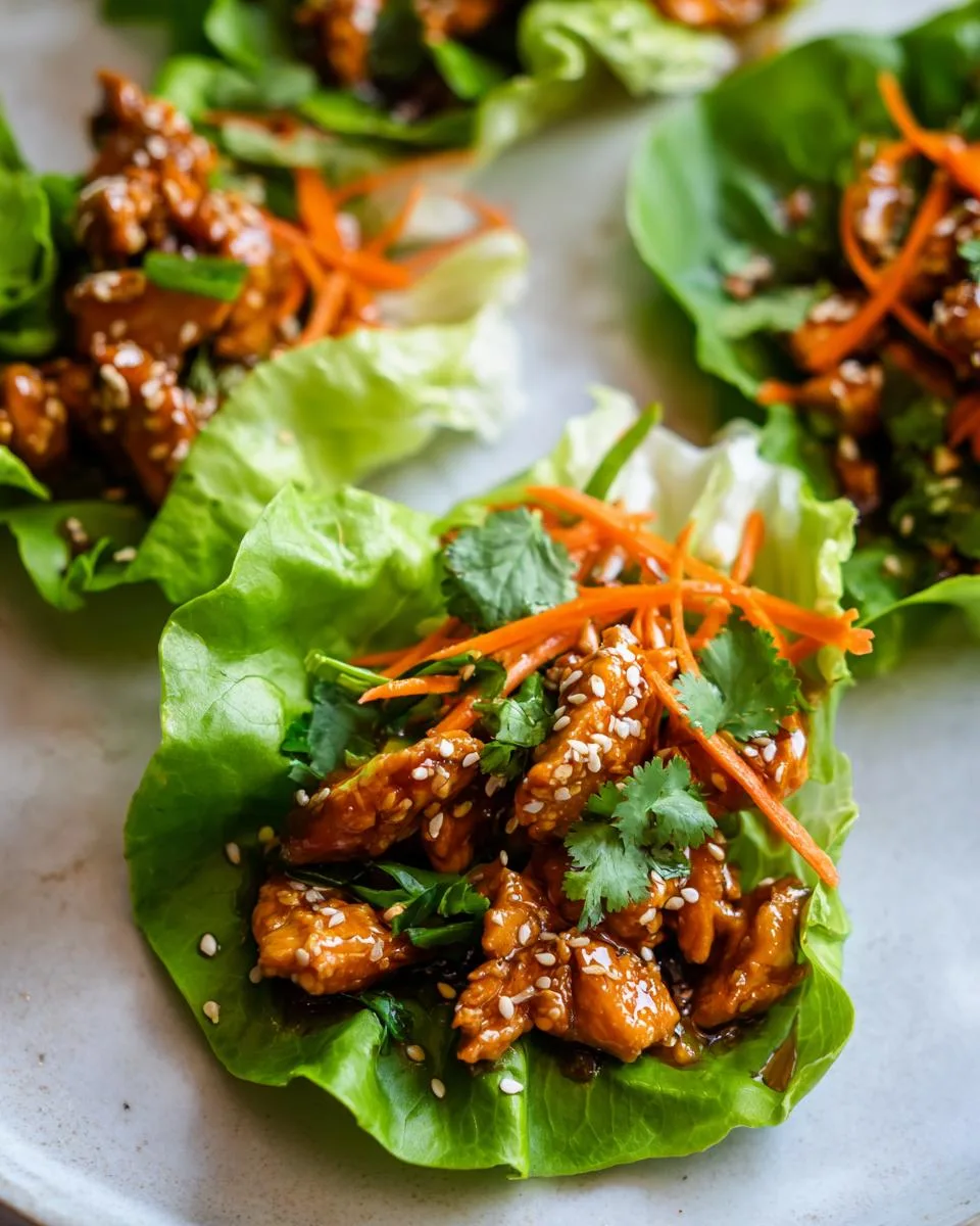 Lemon Chicken Lettuce Cups - detail 1