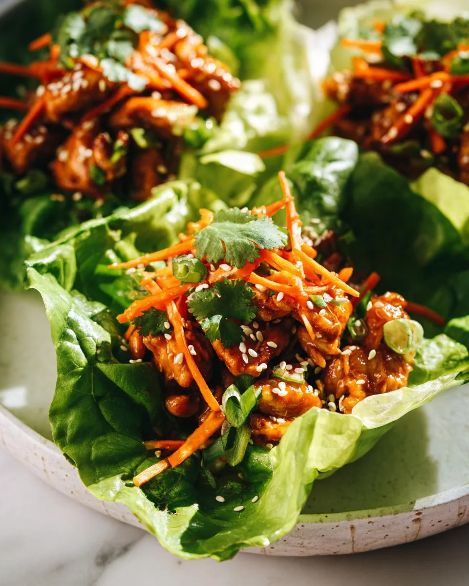 Lemon Chicken Lettuce Cups - detail 2
