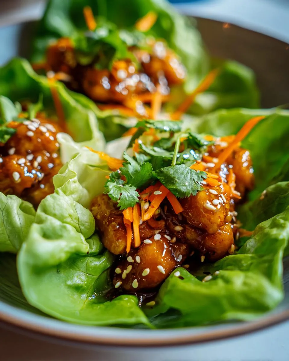 Lemon Chicken Lettuce Cups - detail 3