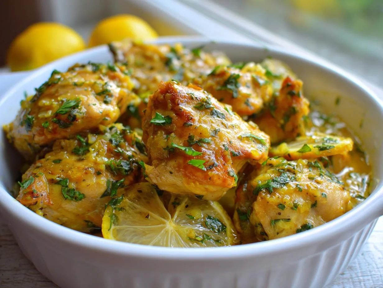 Juicy Lemon Garlic Chicken Crockpot Recipe in Just 6 Hours