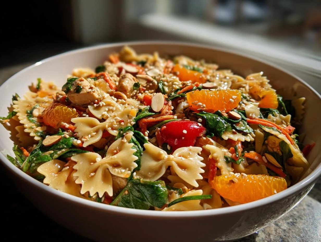 Irresistible Mandarin Chicken Pasta Salad Recipe in 30 Minutes