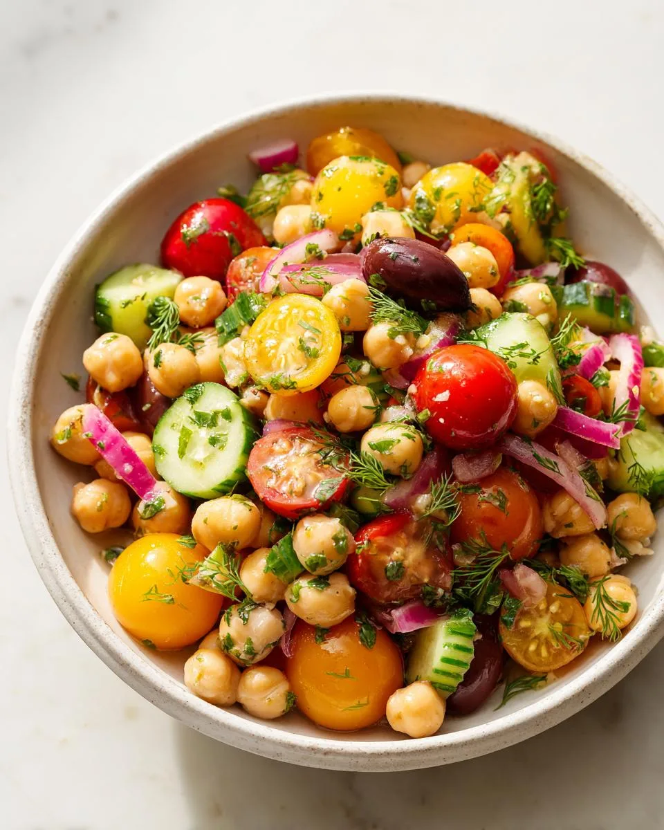 Mediterranean Chickpea Salad - detail 2