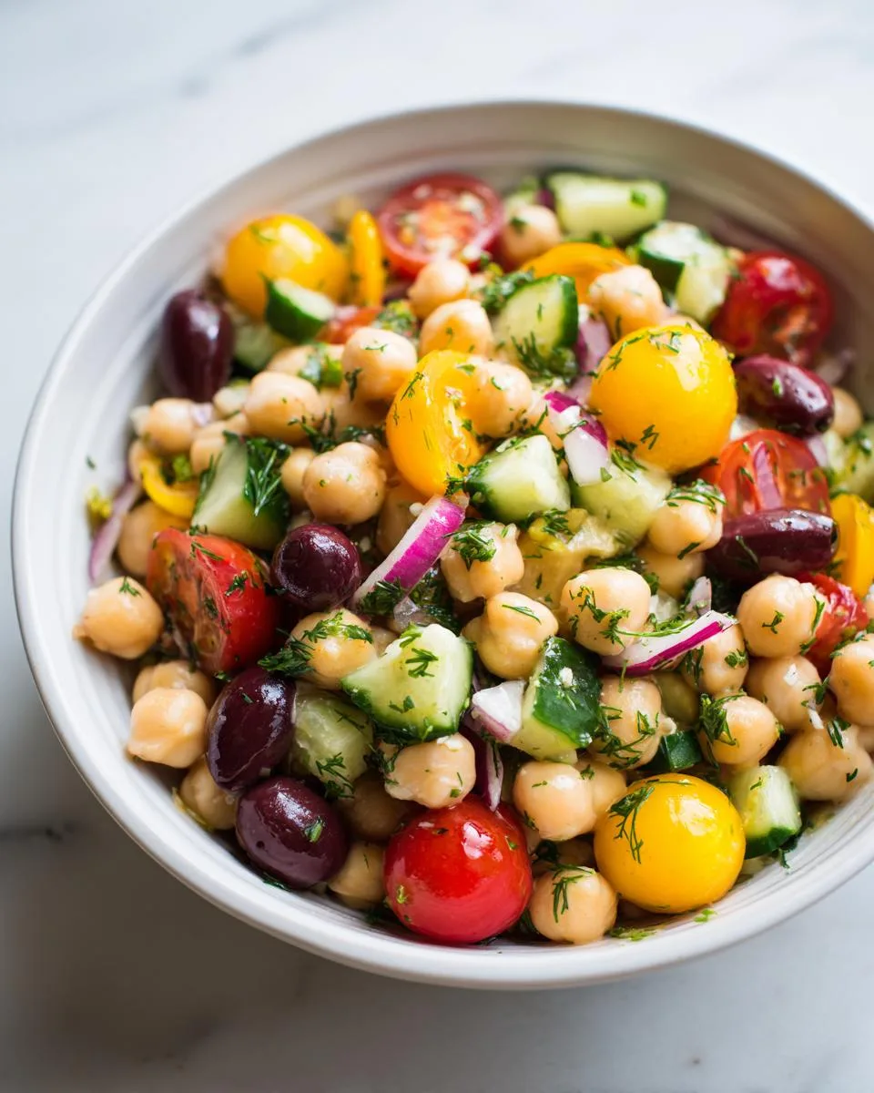 Mediterranean Chickpea Salad - detail 3