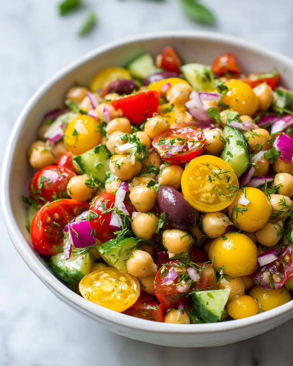 Mediterranean Chickpea Salad - detail 4