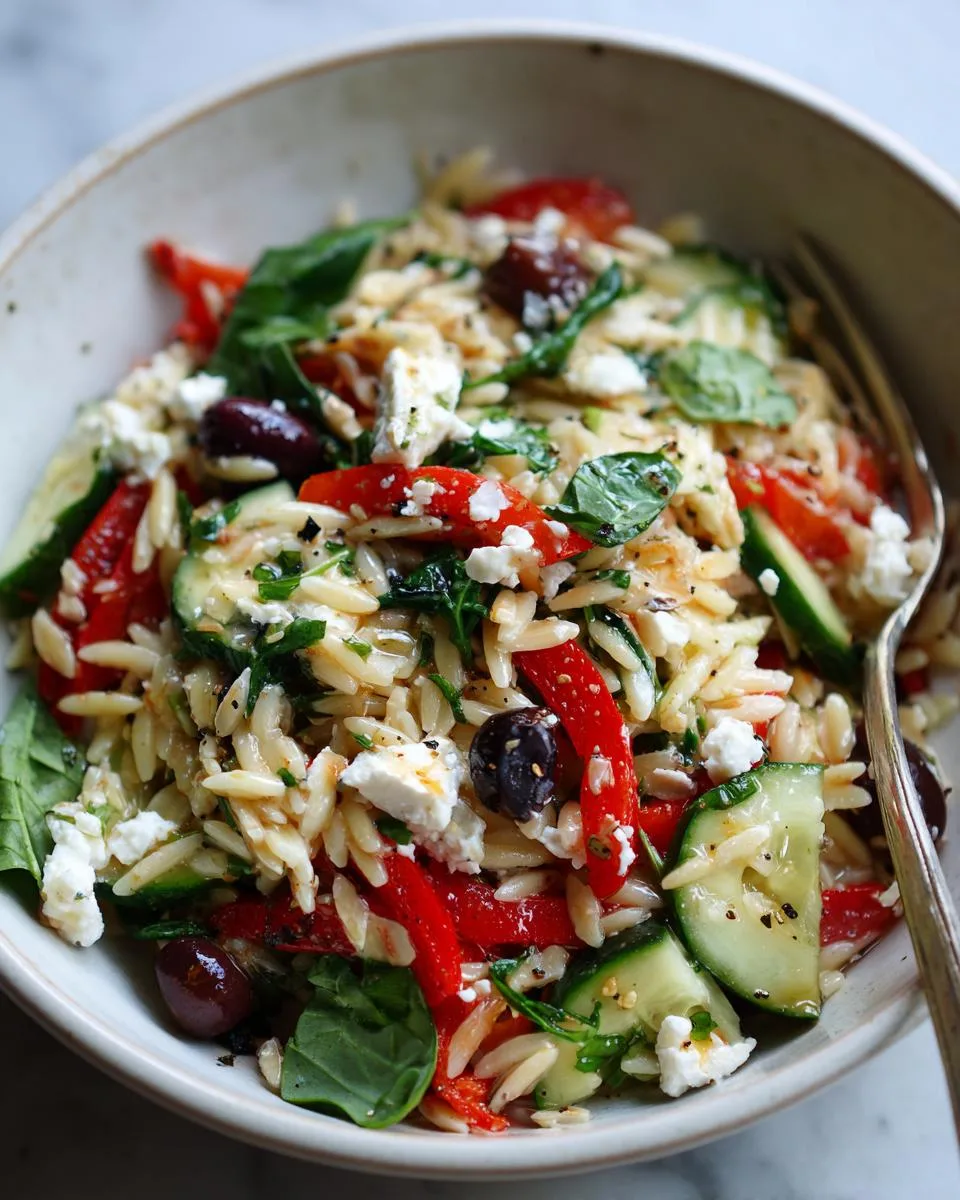 Mediterranean Orzo Pasta Salad Recipe - detail 2
