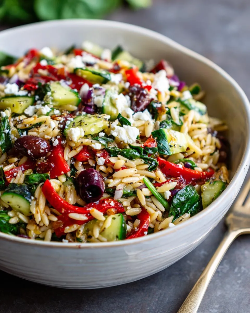 Mediterranean Orzo Pasta Salad Recipe - detail 3