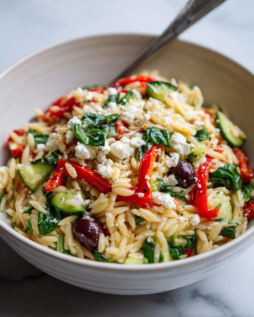 Mediterranean Orzo Pasta Salad Recipe - detail 4