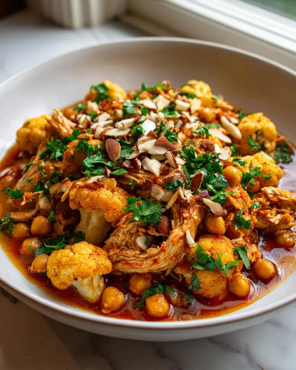 Moroccan Chicken Cauliflower Stew - detail 2