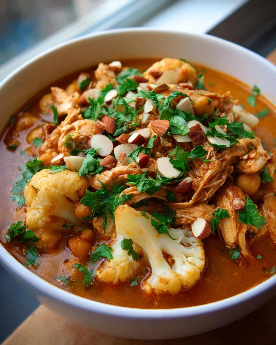 Moroccan Chicken Cauliflower Stew - detail 3