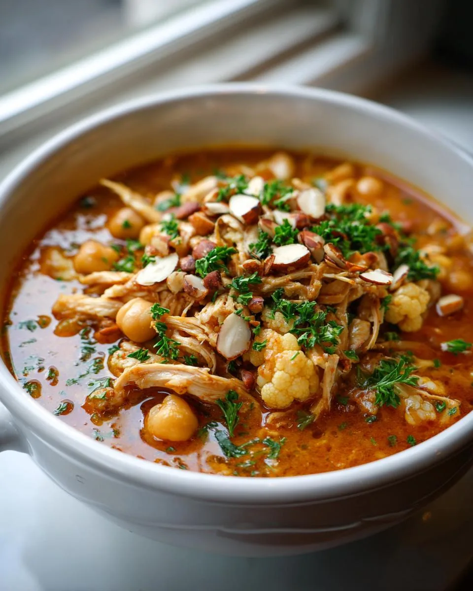 Moroccan Chicken Cauliflower Stew - detail 4