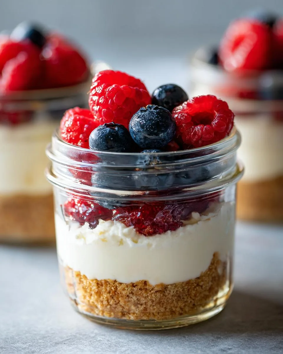 No Bake Berry Cheesecake Cups - detail 3