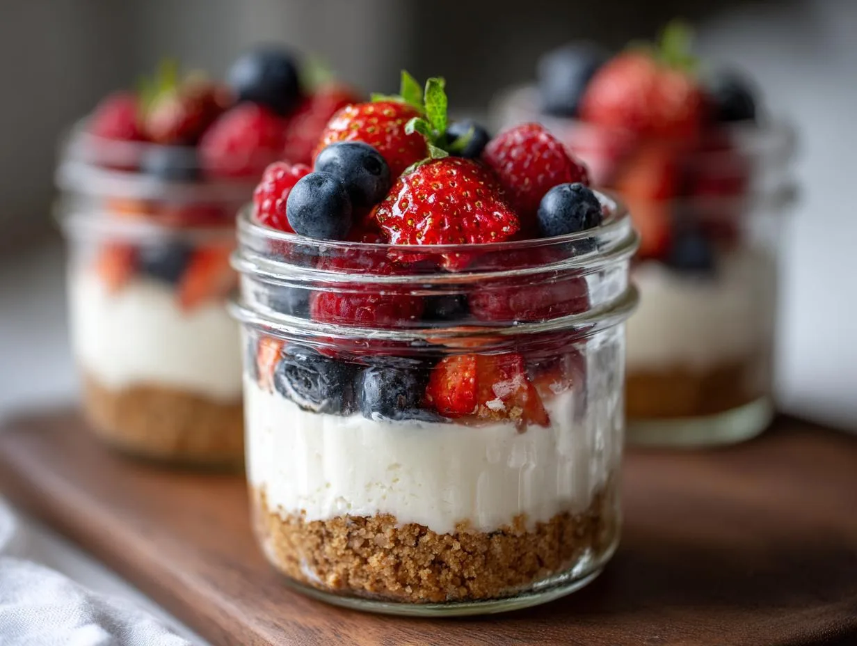 15-Minute No Bake Berry Cheesecake Cups – Blissfully Easy Dessert