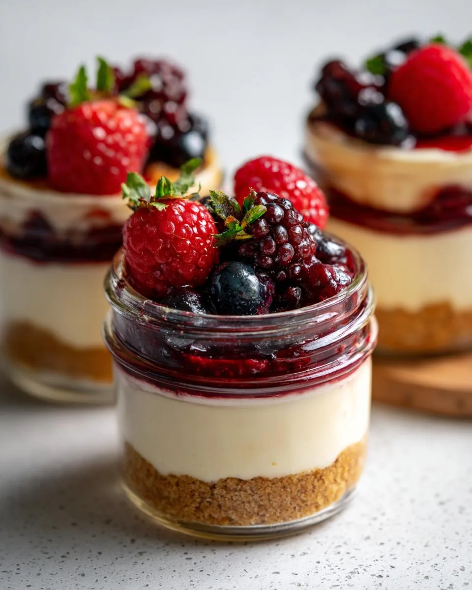 No Bake Berry Dessert Cups - detail 2