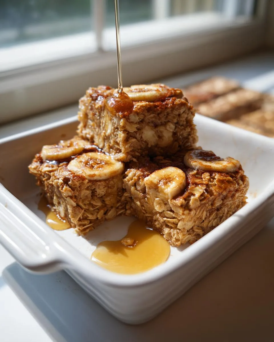 Peanut Butter Banana Oatmeal Bars - detail 3