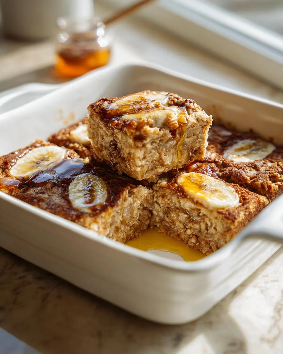 Peanut Butter Banana Oatmeal Bars - detail 4