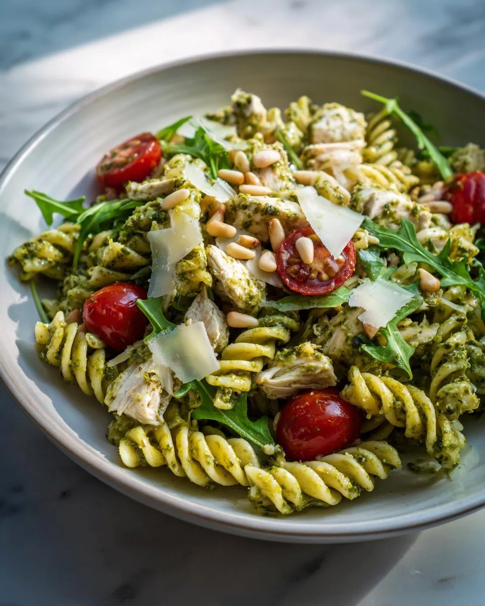 Pesto Chicken Pasta Salad Bowl - detail 3
