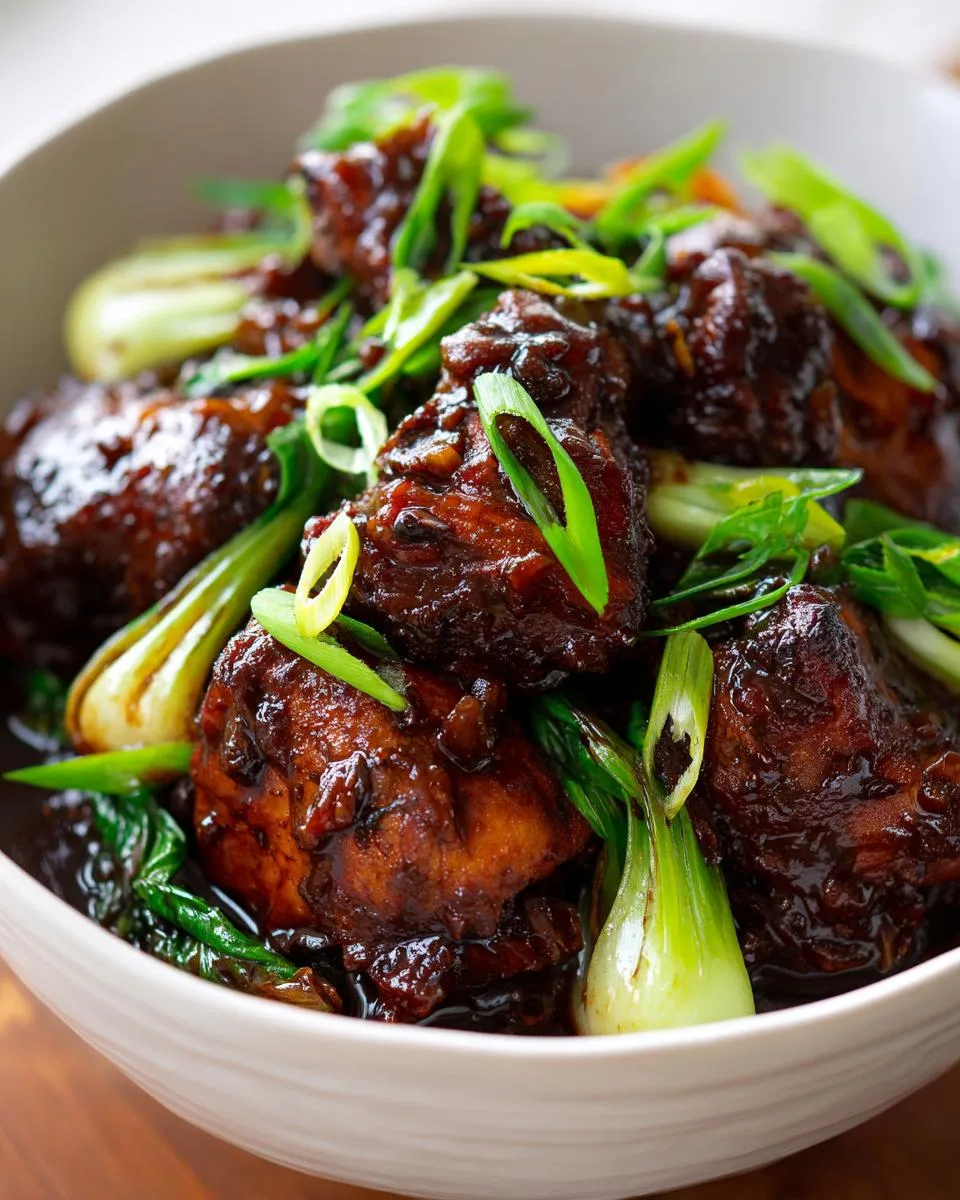 Slow Cooker Adobo Chicken Bok Choy - detail 2