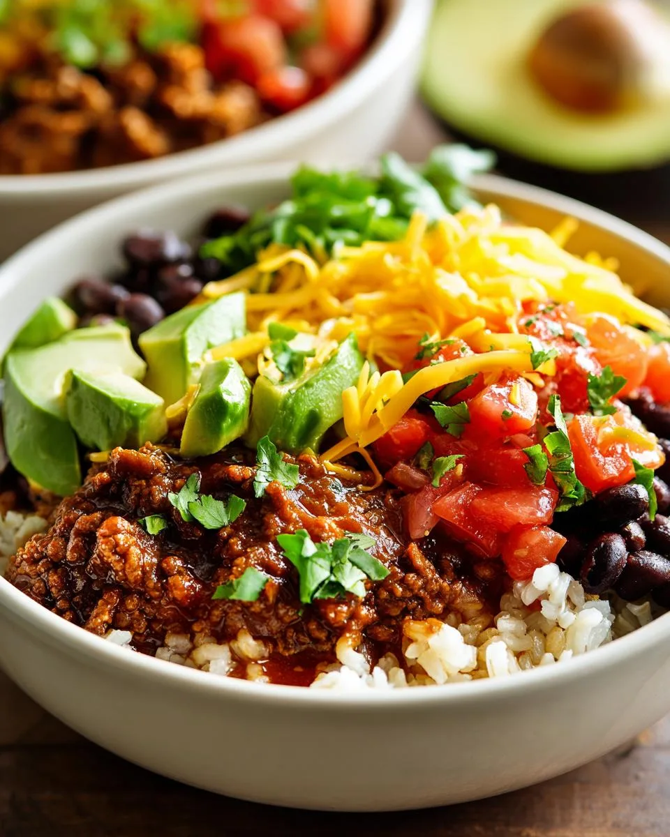 Slow Cooker Beef Taco Bowls - detail 3