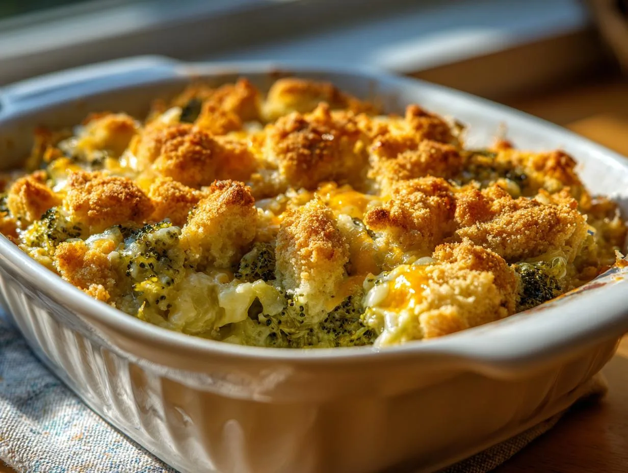 Must-Try 30 Minute Slow-Cooker Broccoli Casserole Recipe – Deliciously Cheesy & Crunchy!