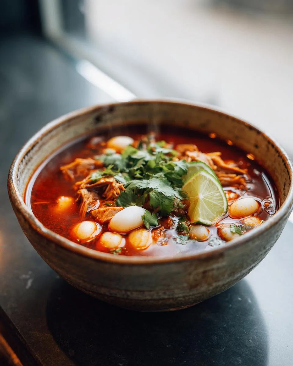 Slow Cooker Pozole Soup - detail 3