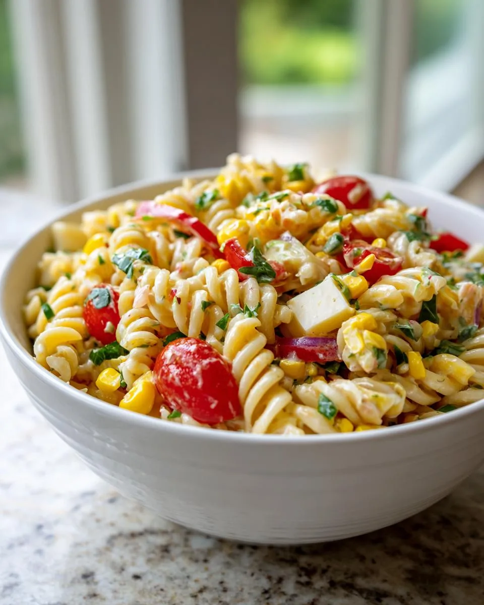 Southwest Corn Pasta Salad Recipe - detail 2