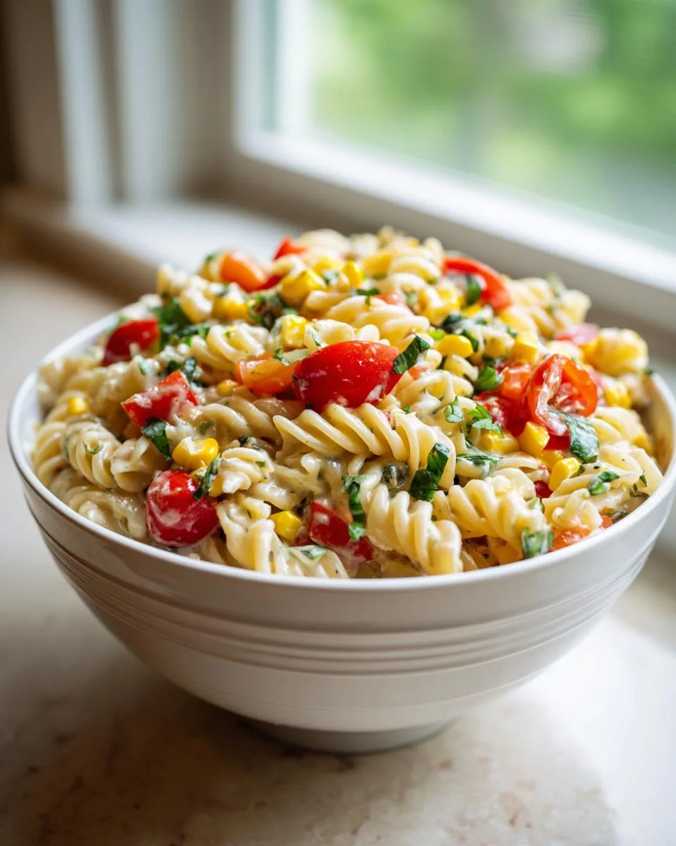Southwest Corn Pasta Salad Recipe - detail 4