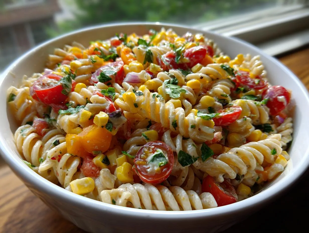 Irresistible Southwest Corn Pasta Salad in 20 Minutes