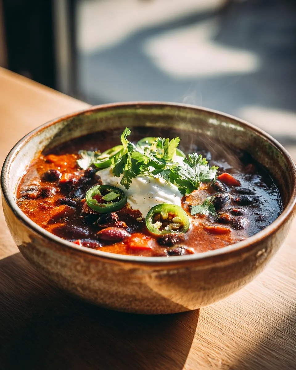 Spicy Black Bean Soup - detail 4