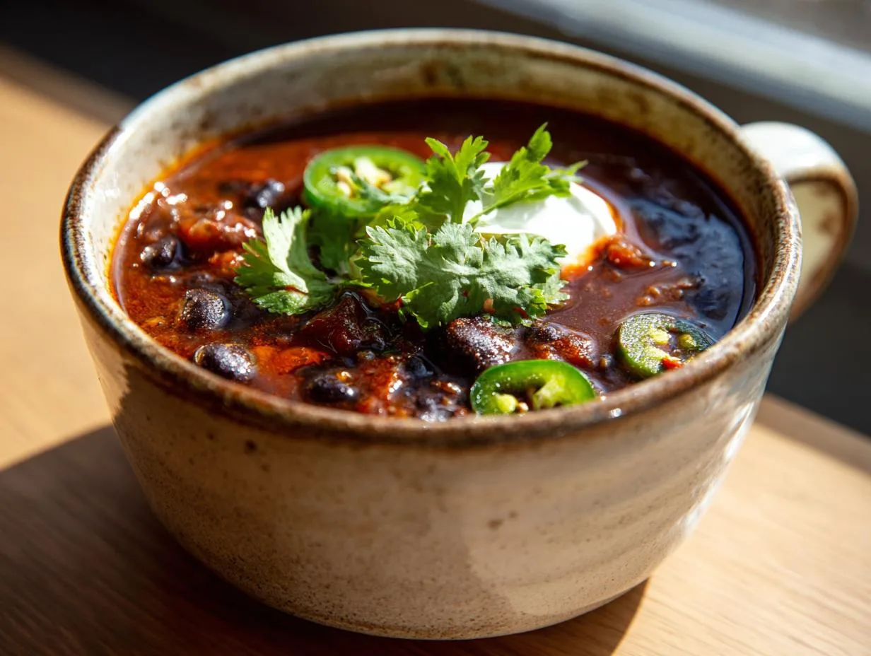 5-Star Spicy Black Bean Soup That’s Irresistibly Bold & Simple