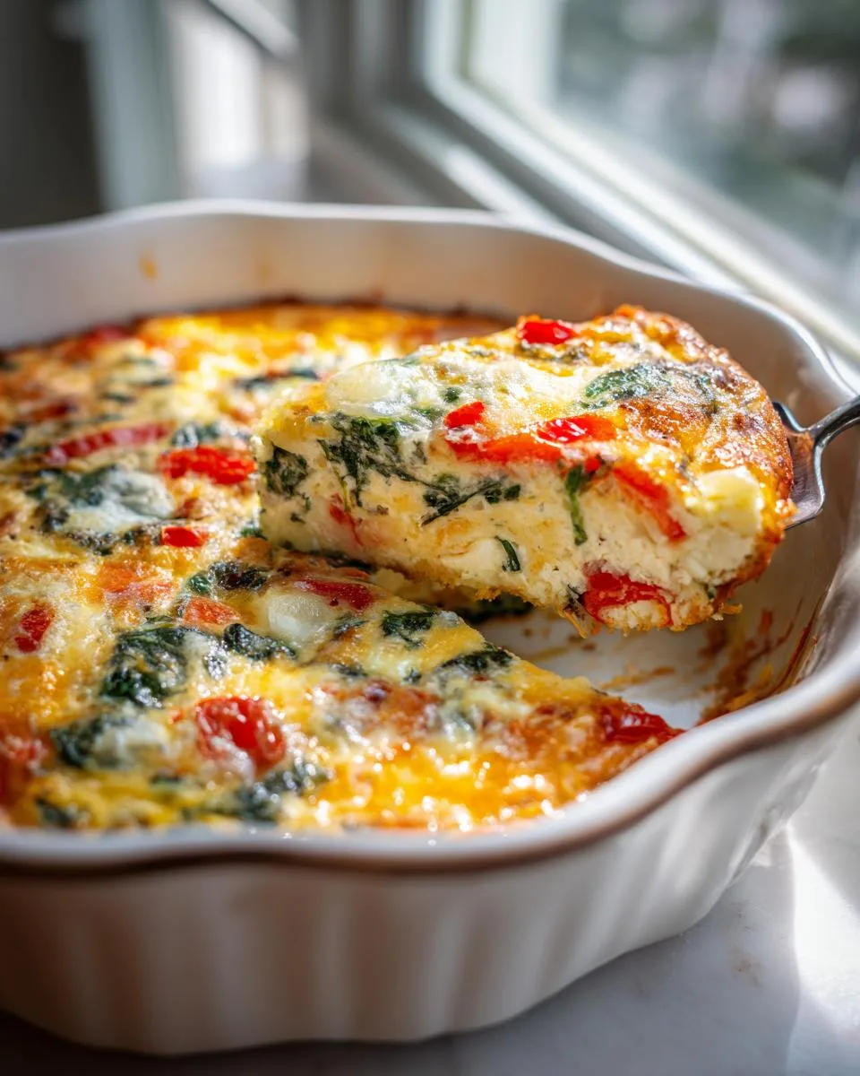 Spinach Tomato Breakfast Casserole - detail 2