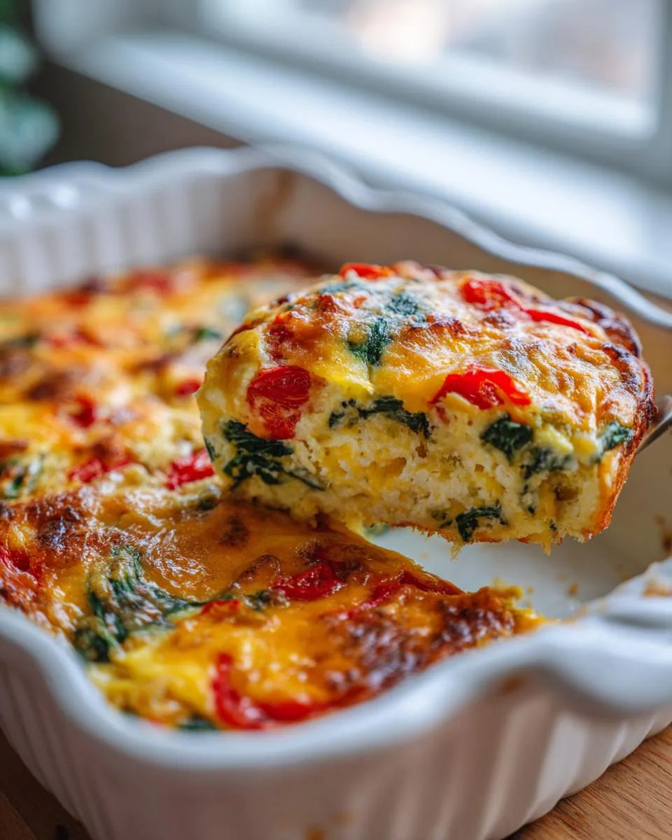 Spinach Tomato Breakfast Casserole - detail 3