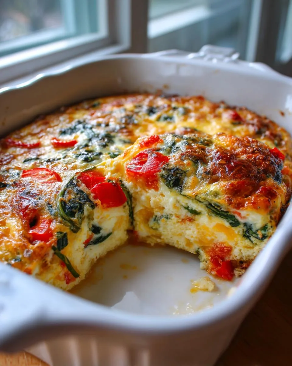 Spinach Tomato Breakfast Casserole - detail 4