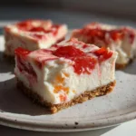Strawberry Rhubarb Cheesecake Bars