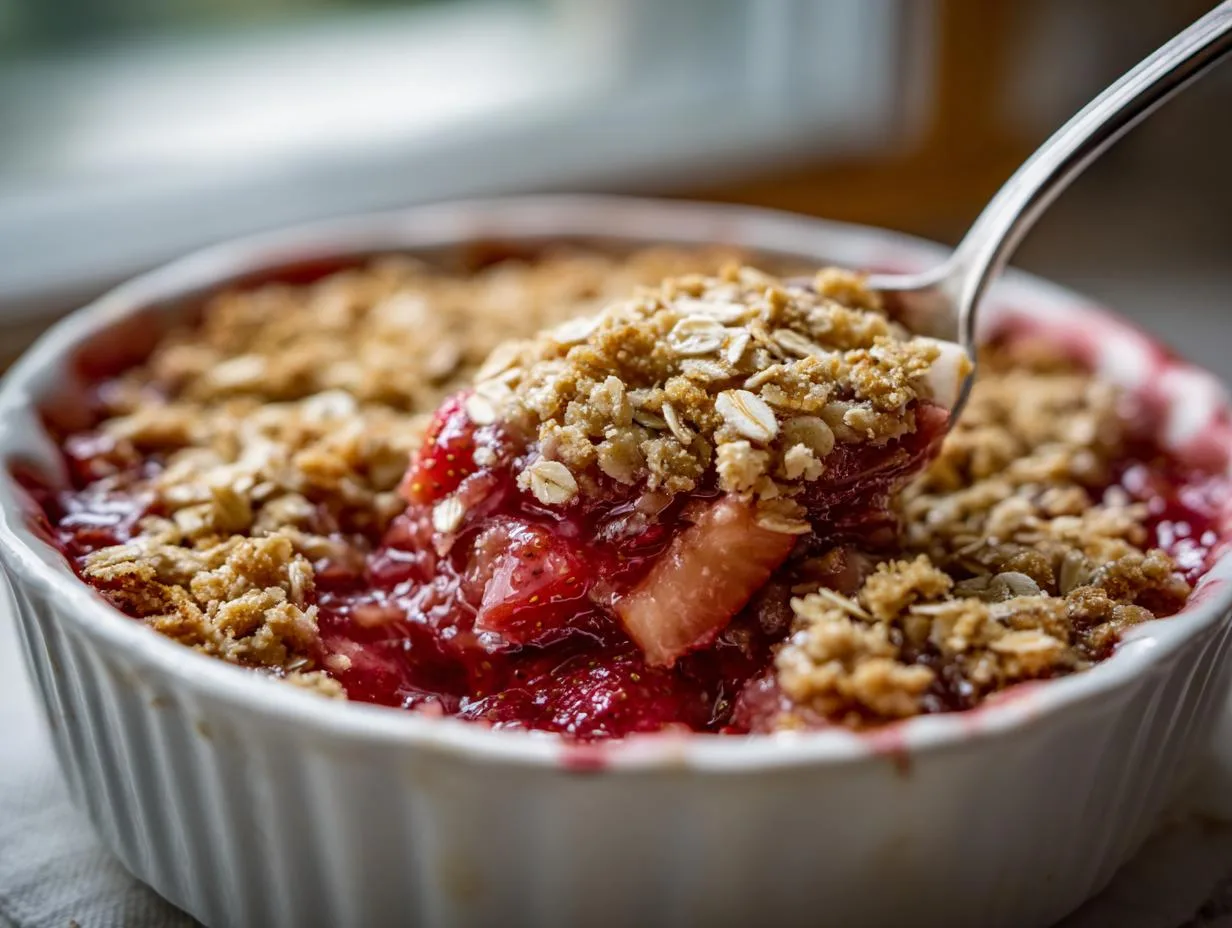 1 Perfect Strawberry Rhubarb Oat Crisp Recipe for Summer Bliss