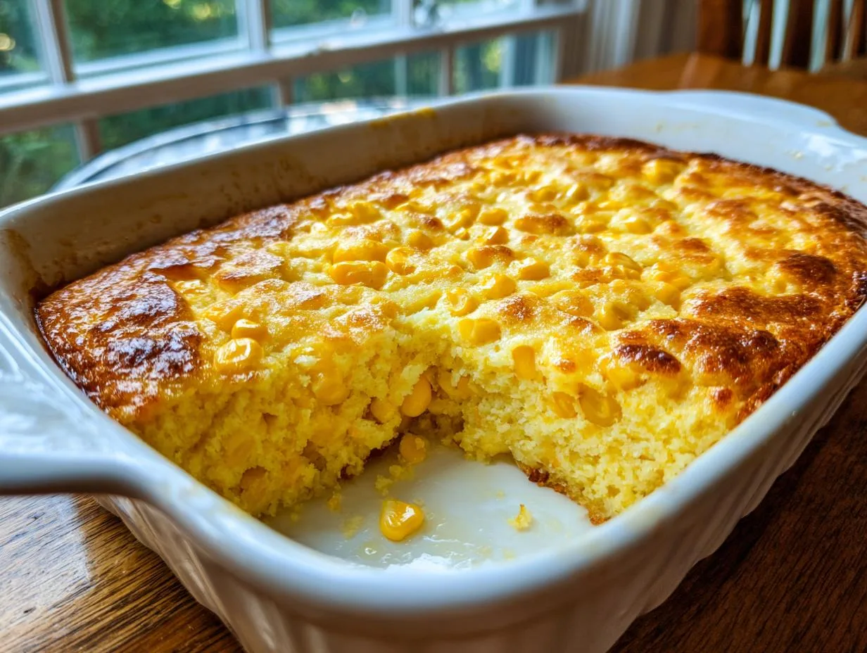Irresistible Sweet Corn Pudding Casserole in 45 Minutes