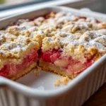 Sweet Rhubarb Shortbread Bars Recipe